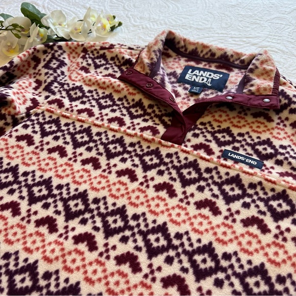 Lands' End Heritage Quarter-Snap
Fleece Pullover- Large - Picture 9 of 10